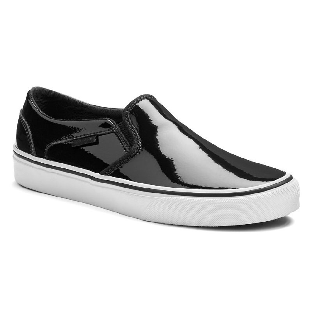 Vans Asher patent slip-on, sz 8